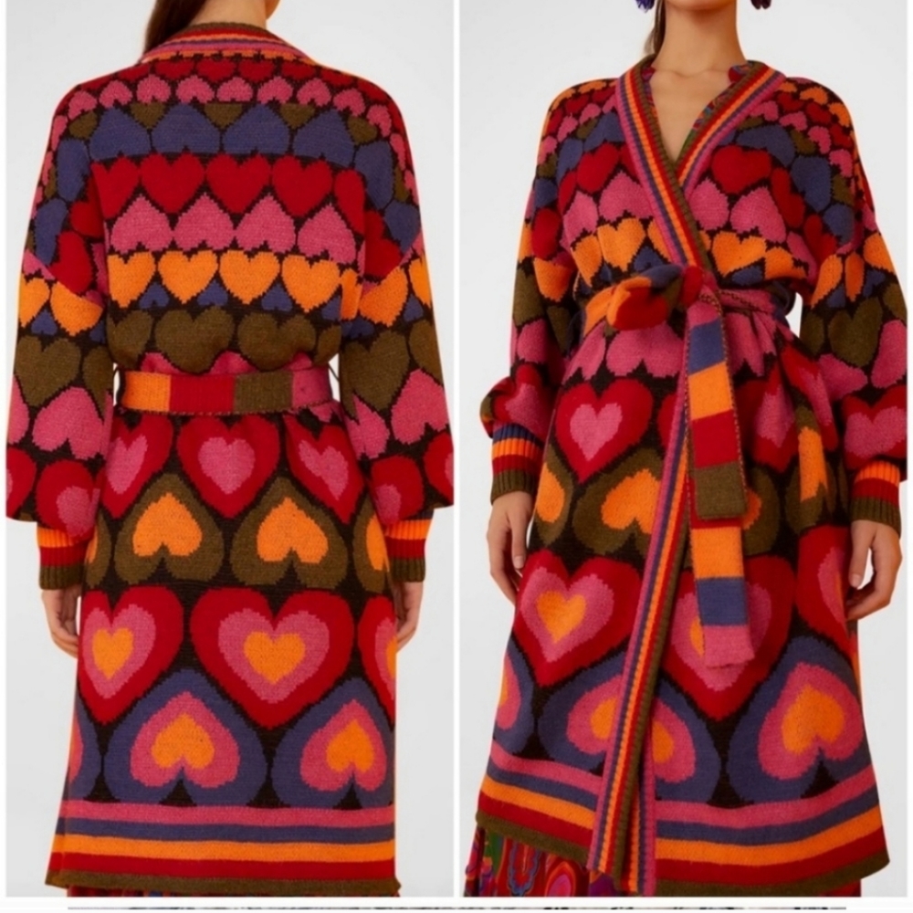 Farm Rio Hearts Cardigan